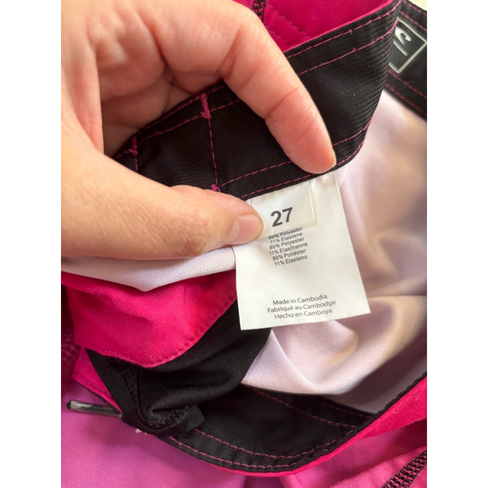 Boys O'Neill Hyperfreak Board Shorts Size 27 Pink Blue Swim Trunks - Picture 4 of 9